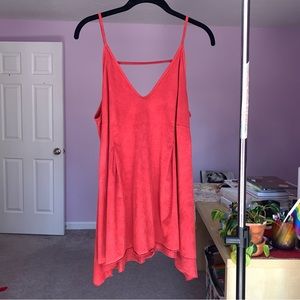Donated: Rust red ultra soft tank, flattering shape, open back
